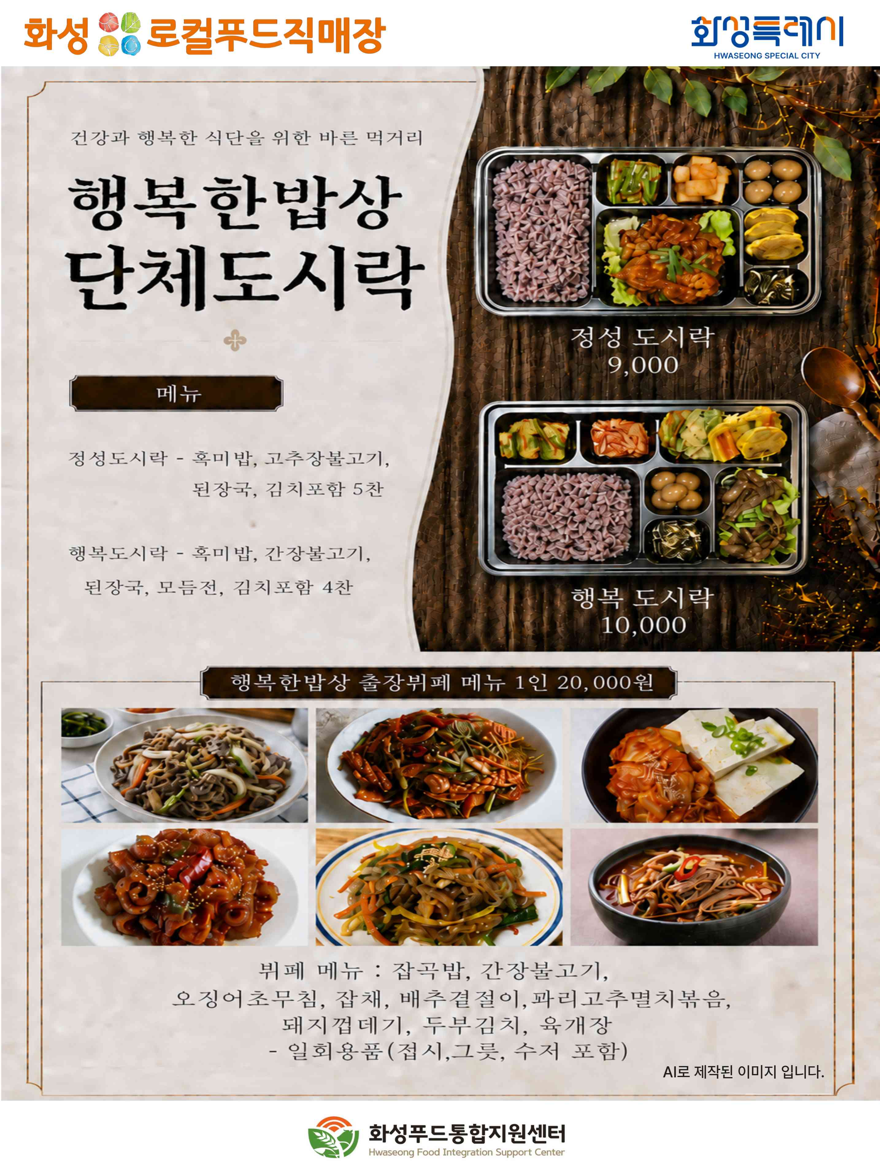 한마음체육대회 도시락 사전주문 안내 이미지 1번