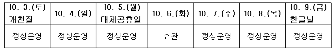 매향리평화기념관 10월 연휴 운영 일정 안내 이미지 0번