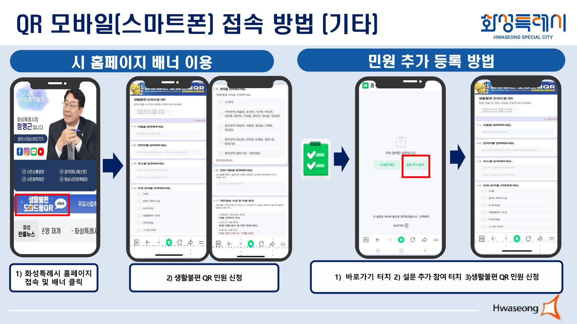 생활불편 도와드림 QR」지역공헌마일리지 연계 시행 알림 이미지 1번